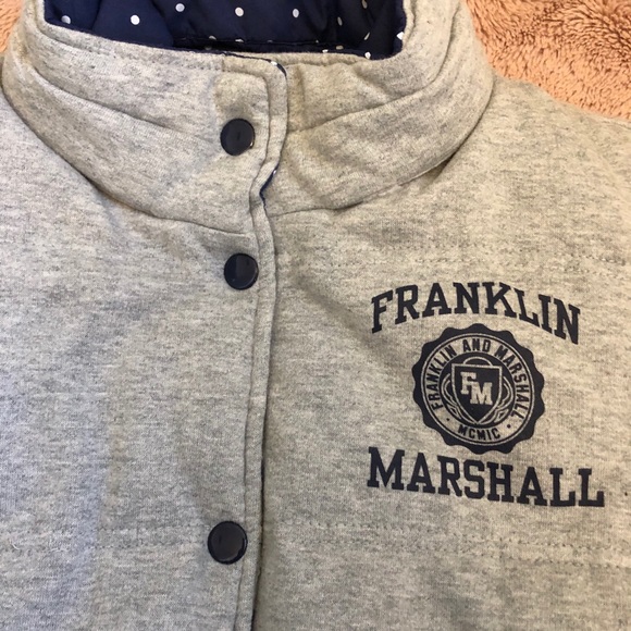 Reversible grey and polka dot vest - Picture 3 of 11